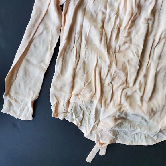 Ella Moss Pink Button down Lightweight Blouse - Picture 8 of 8